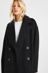 Double Breasted Wool Look Coat