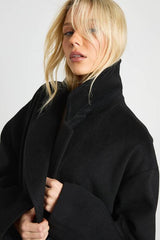 Double Breasted Wool Look Coat