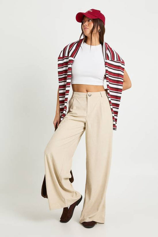 Corduroy Wide Leg Trousers