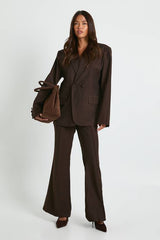 Tailored Slim Flare Trousers