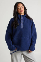 Funnel Neck Borg Sweatshirt