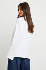 Basic Oversized Long Sleeve T-Shirt