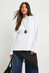Basic Oversized Long Sleeve T-Shirt