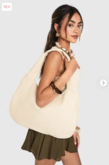 Textured Luxe Tote Bag