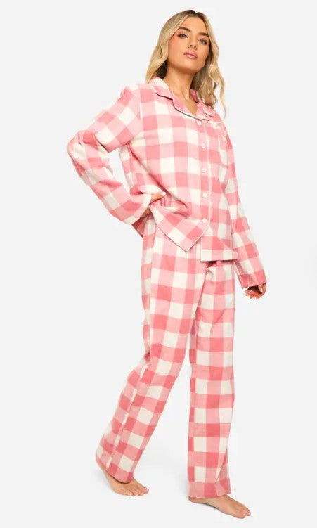 ✨ Holiday Comfort Oversized Flannel Pajama Set