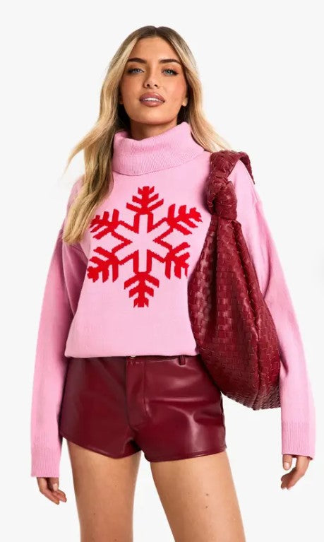 Eliana Paris Snowflake Christmas Sweater ✅ (clean & elegant)