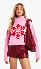 Eliana Paris Snowflake Christmas Sweater ✅ (clean & elegant)