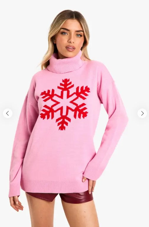 Eliana Paris Snowflake Christmas Sweater ✅ (clean & elegant)