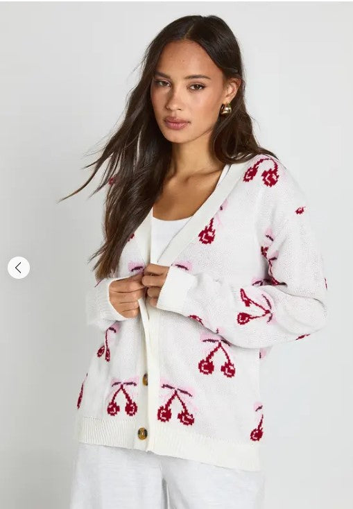 Cherry Blossom Christmas Cardigan