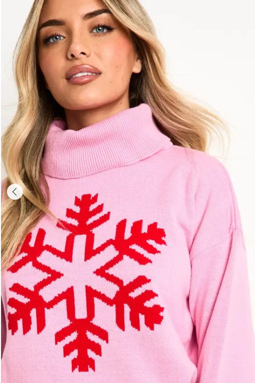 Eliana Paris Snowflake Christmas Sweater ✅ (clean & elegant)