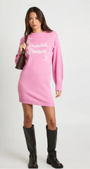 Sparkle Season Shimmer Knit Christmas Mini Dress