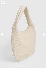Textured Luxe Tote Bag