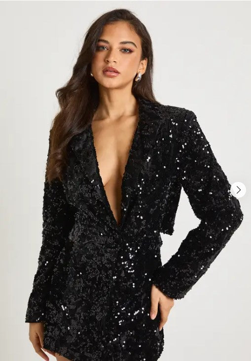 🌟 Dorothy Perkins Sequin Party Blazer Dress