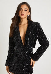 🌟 Dorothy Perkins Sequin Party Blazer Dress