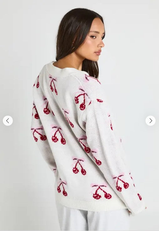 Cherry Blossom Christmas Cardigan
