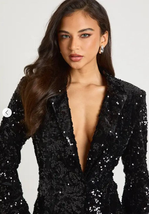🌟 Dorothy Perkins Sequin Party Blazer Dress