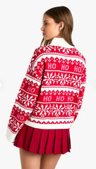 Festive Ho Ho Ho Christmas Sweater