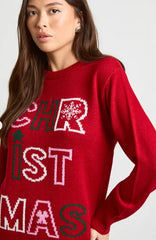 Eliana Paris Festive Letter Knit Dress