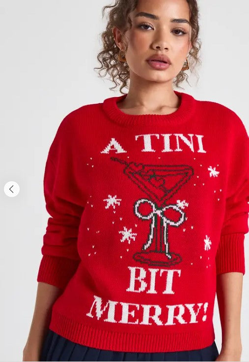 Eliana Paris A Tiny Bit Merry Christmas Jumper ✅