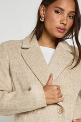 Premium Longline Wool Look Coat