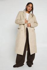 Premium Longline Wool Look Coat