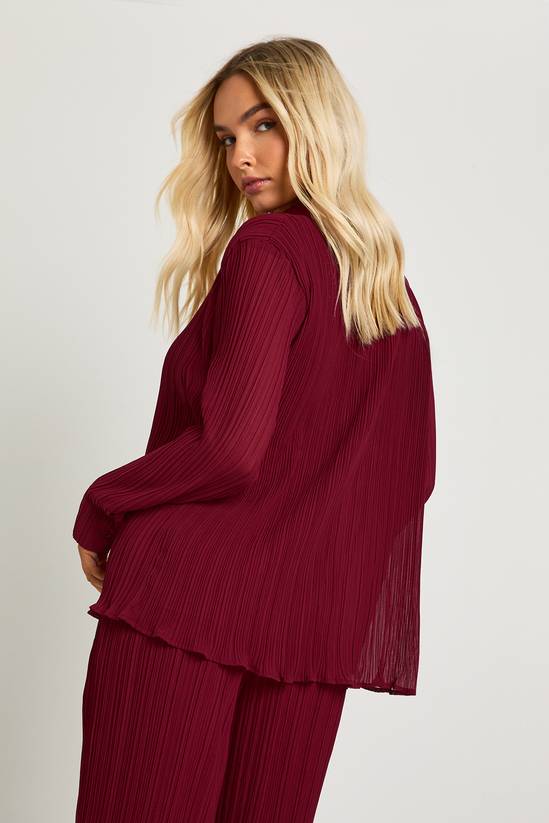 Plisse Oversized Shirt