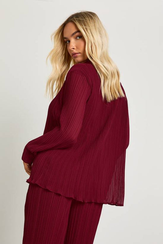 Plisse Oversized Shirt