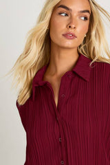Plisse Oversized Shirt