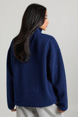 Funnel Neck Borg Sweatshirt