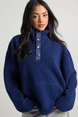 Funnel Neck Borg Sweatshirt