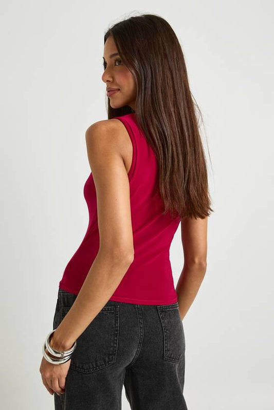 Cut Out Trim Detail Tank Top
